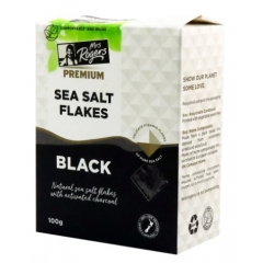 Mrs Rogers' Gourmet Black Salt Flakes. 100gm.